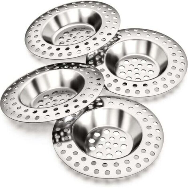 Abflussfilter 14g, 4er-pack, Für Alle Abflüsse, Küchenablaufsieb, Spülbeckenfilter, Ablaufgitter, Badewannenstopfen, Duschfilter, Küchenspülengitter, Waschbeckenstopfen, Duschablauf