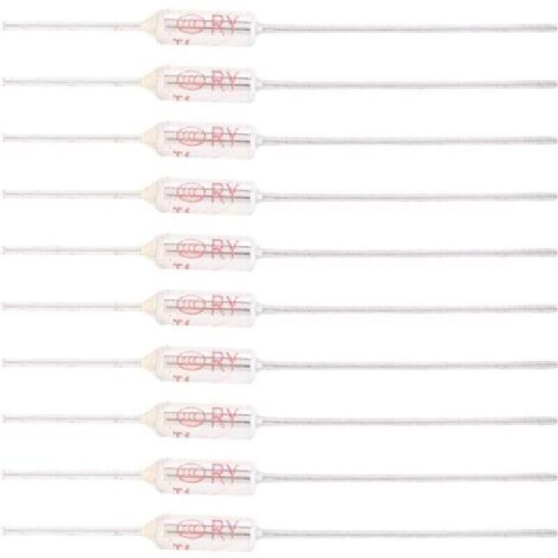 10 Stück Thermische Sicherungen 250v 10a 115℃/239℉, Thermische Sicherung Mit Metallgehäuse, Thermal Fuse Tf 72250℃ (115℃)