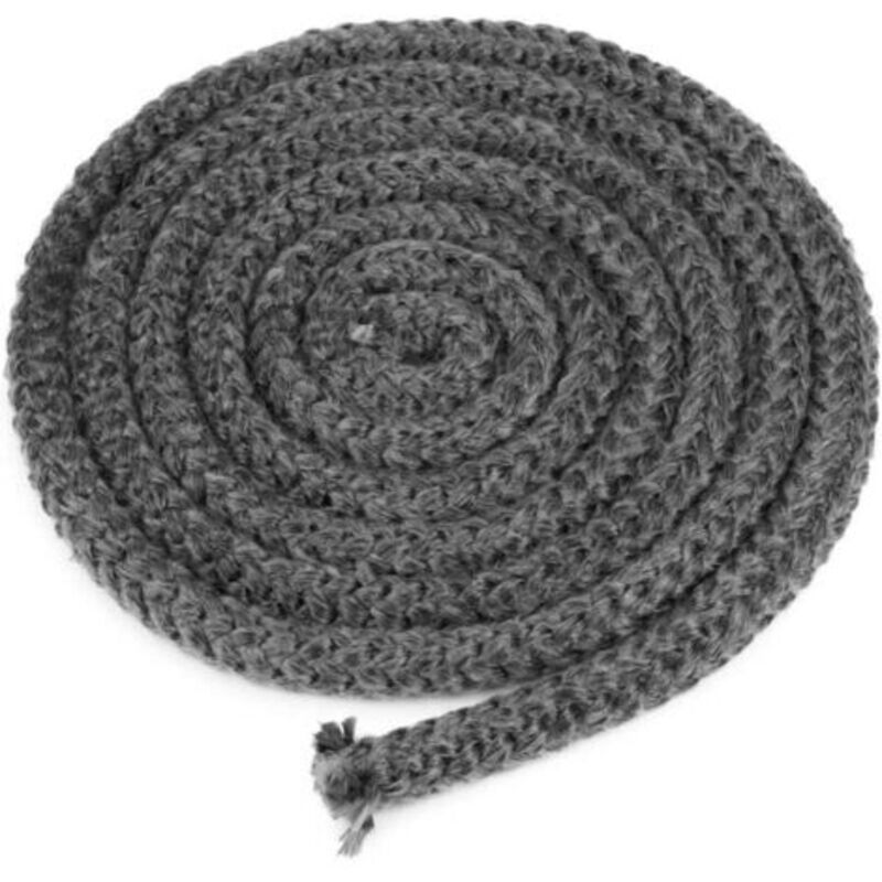 Geflochtenes Dichtungsband Für Kamineinsatz Und Ofen, 12mm X 2,5m Glasfaserdichtung Mit 4 Klebebändern, Hitzebeständiges Dichtungsband, Kaminofendichtung Für Holzöfen, Kamine, Wärmebeständig Bis 600°c