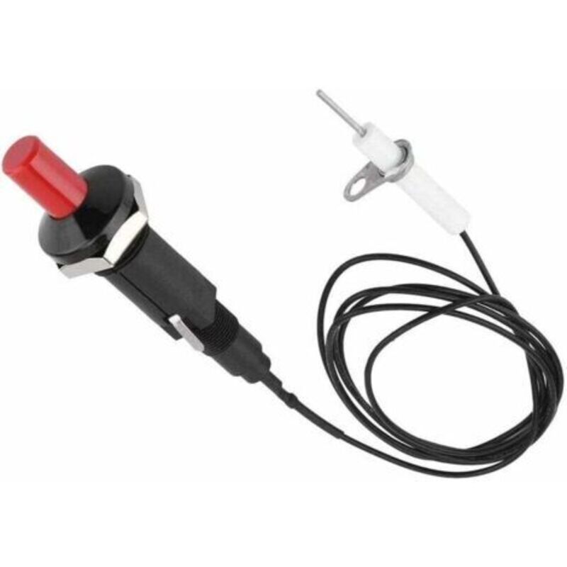 Piezo-zündung, Piezo-zünder, Druckknopf-zünder, Professioneller Pp-kunststoff Piezo-funkenzünder Mit 1 M Kabel Für Gaskamin, Zünder, Küchenfeuerzeug Aus Keramik