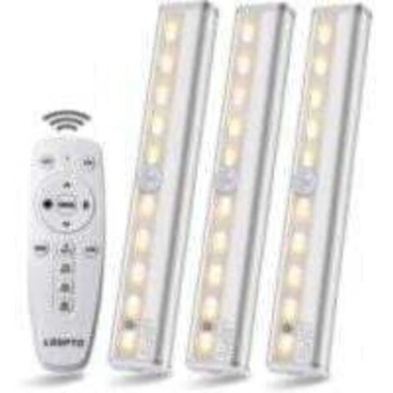 3er-pack Kabellose Led-lampen Mit Fernbedienung – Für Schlafzimmer, Schränke, Vitrinen, Keine Verkabelung Erforderlich