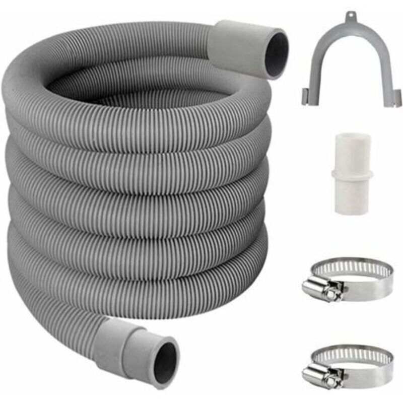 Abflussschlauch, Verlängerungsset Für Waschmaschine, Abflussrohr Für Waschmaschine, Universeller Ablaufschlauch, Wasserablaufschlauch, Waschmaschinenschlauch (3 M)
