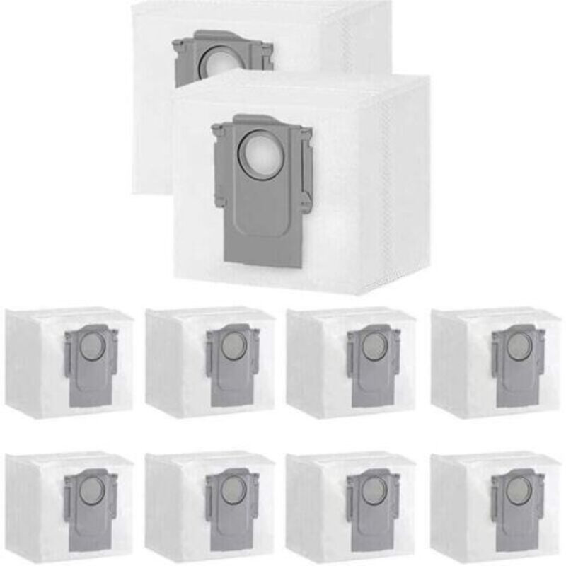 10er-pack Staubbeutel Für Xiaomi Roborock S7 Max Ultra / S7 Pro Ultra / Q7+ / Q7 Max+ / Q5+ Saugroboter-station, 3 L Große Kapazität, Austauschbarer Einweg-staubbeutel, Filter, Bürste, Von Deb