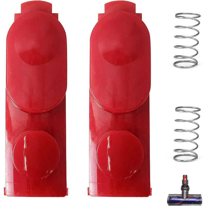 2er-pack Ersatzteile Für Dyson V7 V8 V10 V11 V15 Staubsauger – Verriegelungsknöpfe Mit Clip Und Elektrischer Antriebsfeder
