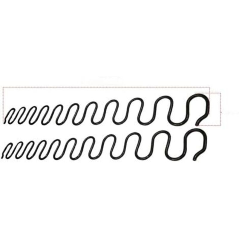 2er-pack Ersatzfedern, 55 Cm Aus Kohlenstoffstahl – 8 S-haken Zur Sicheren Befestigung – Reparatur Für Sofas Und Sitze
