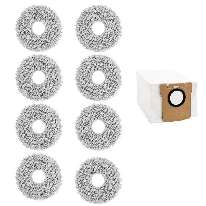 Satz Von 8 Mopp-pads Für L10s Ultra, Waschbar Für Saugroboter L10 Ultra / Pro