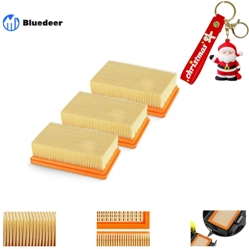 3er-pack Ersatz-plissee-filter Für Kärcher Mv4 Mv5 Mv6 Wd4 Wd5 Wd6, Wd4p Wd5p Wd6p Nass-trocken-sauger – Ersetzt 2.863-005.0