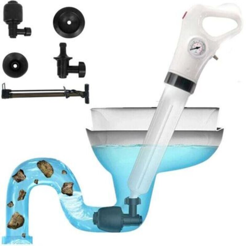 Toilettenentstopfer, Abflussreiniger, Leistungsstarker Elektrischer Luft-abflusssprüher, Hochdruck-reinigungspumpe, Entstopfer Für Küche Und Bad