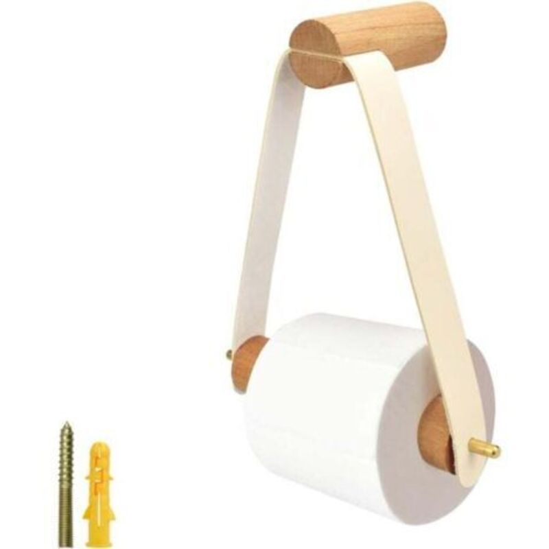 Ulisem Wand-toilettenpapierhalter Aus Holz, Toilettenpapierrollenhalter, 18 Cm X 20 Cm, Für Badezimmer, Küche, Wohnheim, Hotel