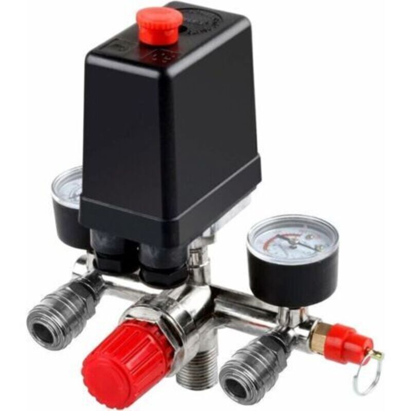 Langlebiger Luftkompressor, Druckpumpe Mit Druckschalter, Ventil, Regler Und Manometer