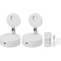 Wiederaufladbare Led-projektorlampe Für Bilder, Schrankprojektor, 13 Farben, Mini-vitrine, Drehbare Rgb-wandleuchte