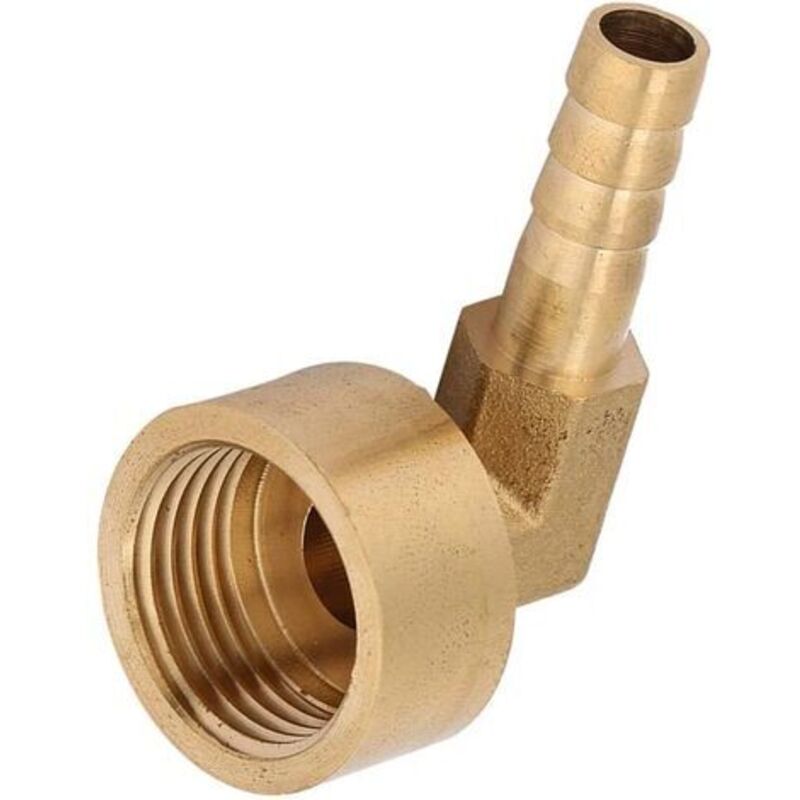 Messing-lamellenanschluss Mit Innengewinde, 90-grad-winkel, Gebogenes Messingrohr, Gelenkadapter, Anschluss G1/2 Für Luft/wasser/kraftstoff/öl/inerte Gase (8mm)