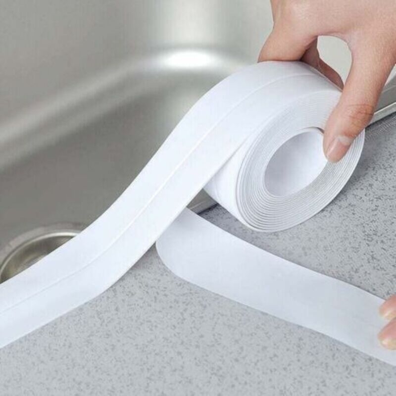 Klebebandrolle Für Küche Und Bad - Dicke 2,2 Cm - Länge 3,2 M - Weiß