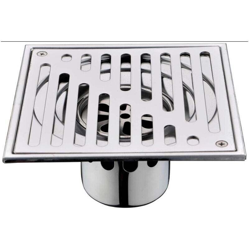 Edelstahl-italian-dusche-siphon – Geruchsneutralisierend – Verstopfungssicheres Siebdesign – 150mm X 150mm