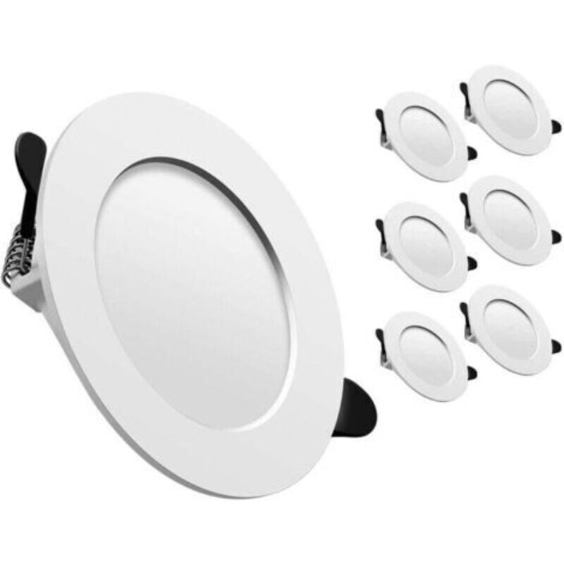 Extra Flache Led-einbauleuchte 25mm – 5w 500lm – 6000k Kaltweiß – Ausschnitt 65-85mm – Für Wohnzimmer, Küche, Flur