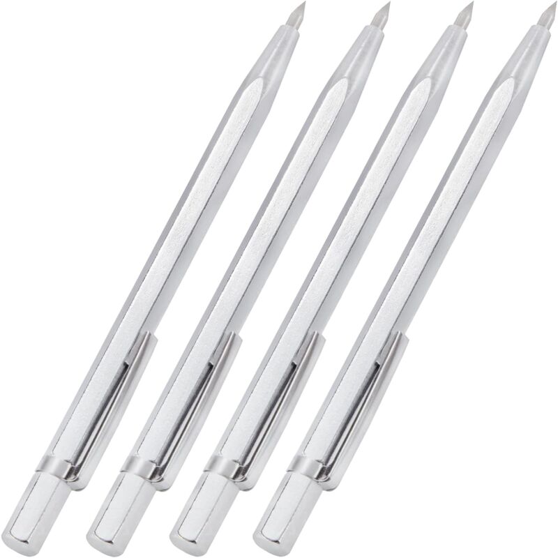 4-teiliges Hartmetall-reißnadel-set, Metall-reißstift, Legierungs-gravierstift Für Keramik-/metall-/glasplatten, Anreißzirkel