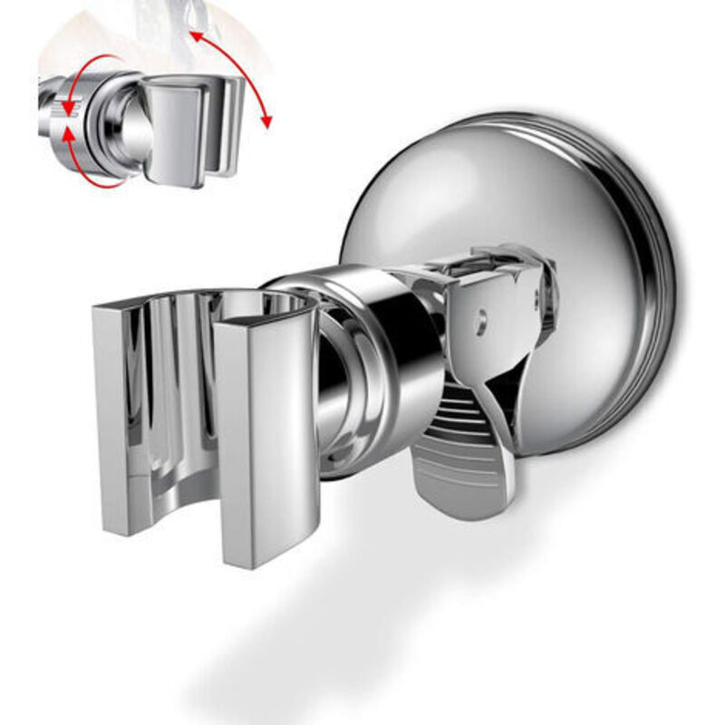 Verstellbarer, Abnehmbarer Duschhalter, Saugnapf-wandhalterung Für Duschkopf, Wiederverwendbar, Ohne Bohren, Wasserdicht