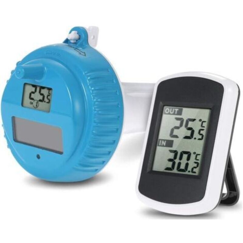 Gotrays – Digitales Solarthermometer Für Pool – Schwimmend Und Unzerbrechlich – Großes Lcd-display – Bereich Von -40 Bis 60 °c – Für Whirlpool Und Aquarium