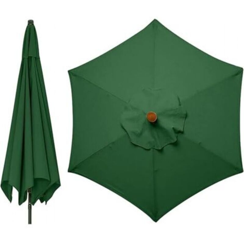 2,7m 3m 6-8 Walen Ersatzstoff Für Sonnenschirm, Ersetzen Sie Die Alte Markise, Runde Ersatzmarkise, Polyester-gewebe 180g Uv30+ Wasserdicht Reißfest