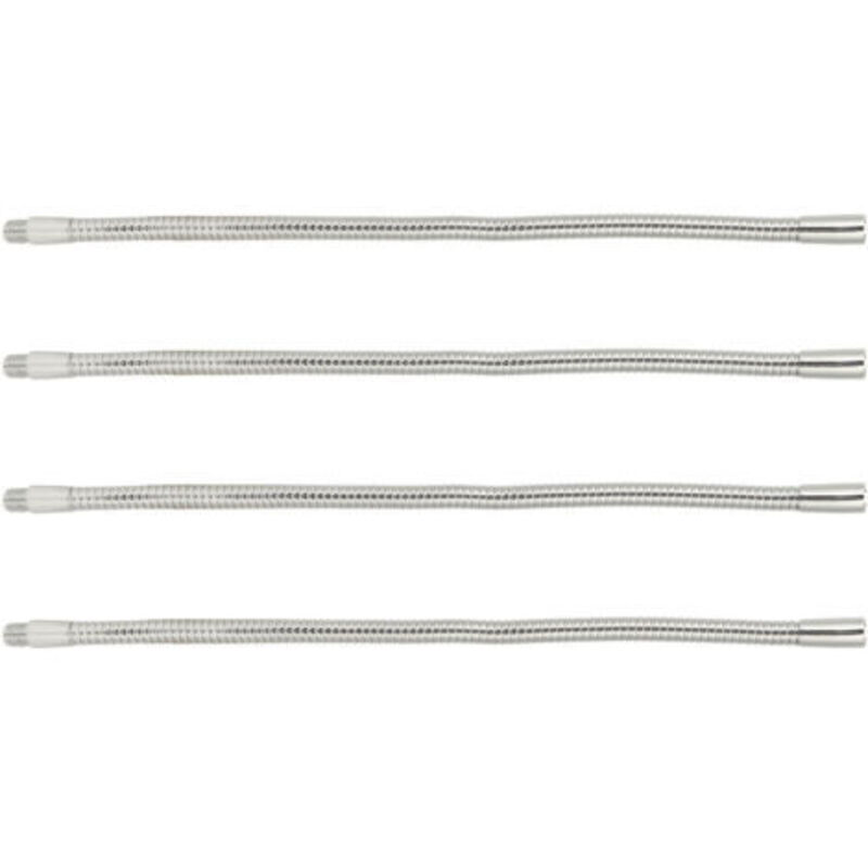 Eosnow 4-teiliges Led-schwanenhals-lampenrohr, Tischlampen-zubehör, Led-metallrohr, Chrom, 35 Cm