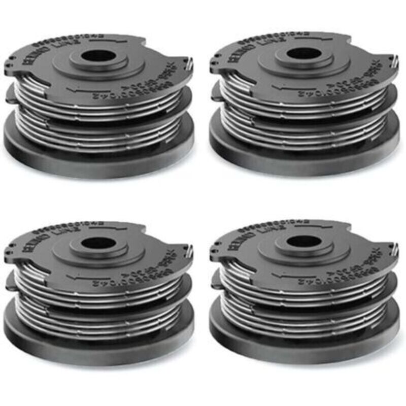 4 Stück Fadenspulen Für Bosch Rasentrimmer, Ersatz-nylonfaden-spule Für Bosch F016800351 Art 24, 27, 30 Und Art 30-36 Li (6,1 M X Ø1,65 Mm)