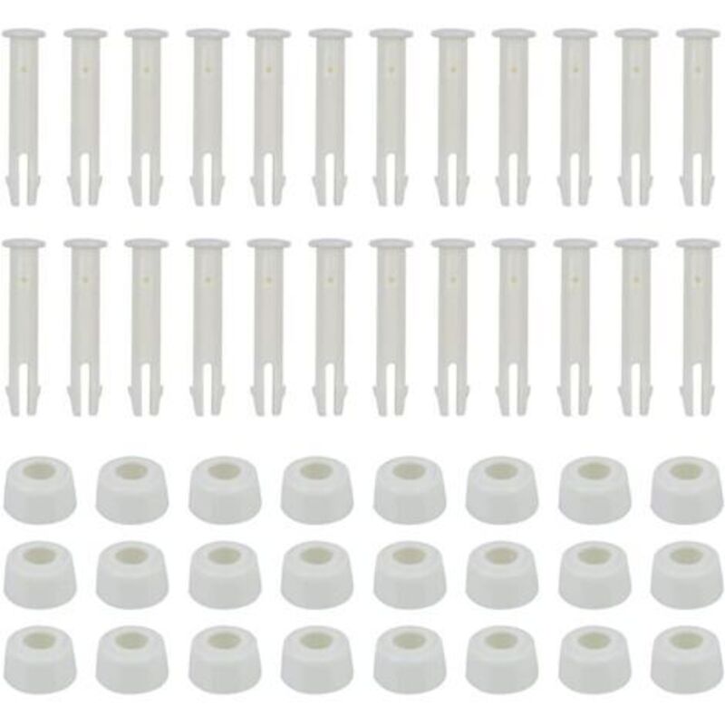 Set Aus 24 Poolstiften - 6 Cm - Mit Kappe - Poolzubehör