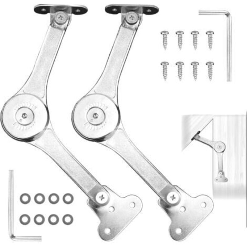 Verstellbarer Schrankmöbel-aufzugsscharnier-halter Für Deckel, 2 Stück, Für Schränke, Oberschränke, Möbeltüren, Hubstützscharniere