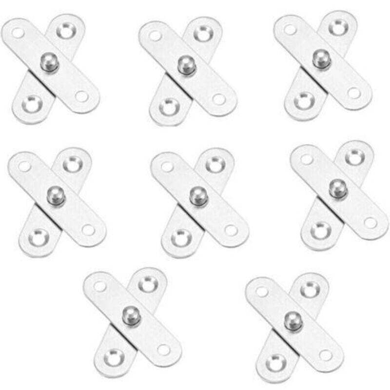 8 Stück 360-grad-scharniere, Scharnier Aus Edelstahl, Drehscharnier, Für Eingangstüren, Kleiderschränke, Schränke, Badezimmer, Fensterbänke