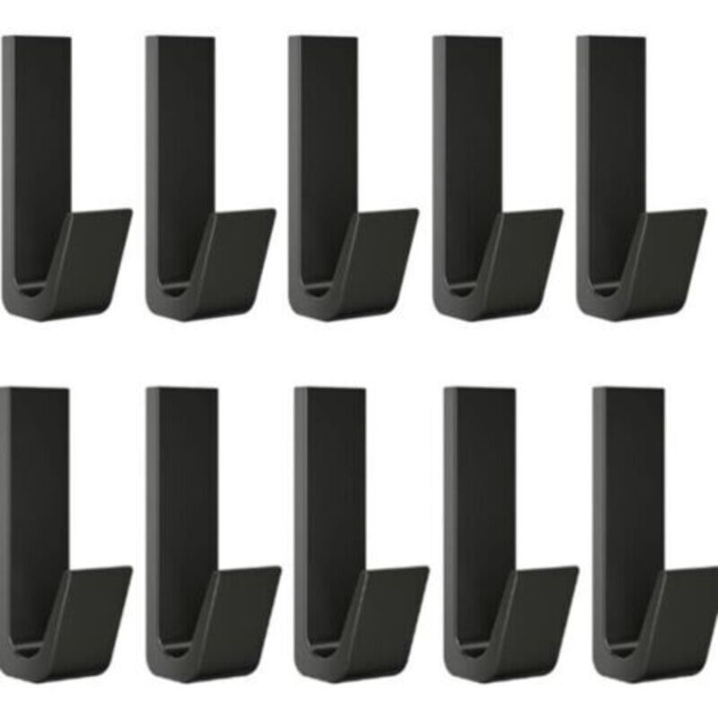 10 Stück Aluminium-klebehaken Für Die Wand, Handtuchhalter Für Das Badezimmer, Küchentuchhaken, Selbstklebender Kleiderhaken, Wandbefestigte Haken Ohne Bohren