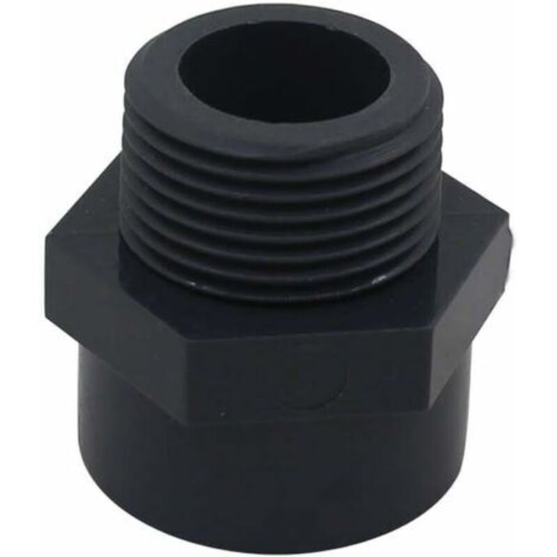 Gewindeanschluss Pvc Männlich 25mm, Schraubanschluss Für Pool, Gemischter Pvc-anschluss, Pvc-gewindemuffe，dn20，2 Stück (innendurchmesser 25mm - 3/4" Gewinde)