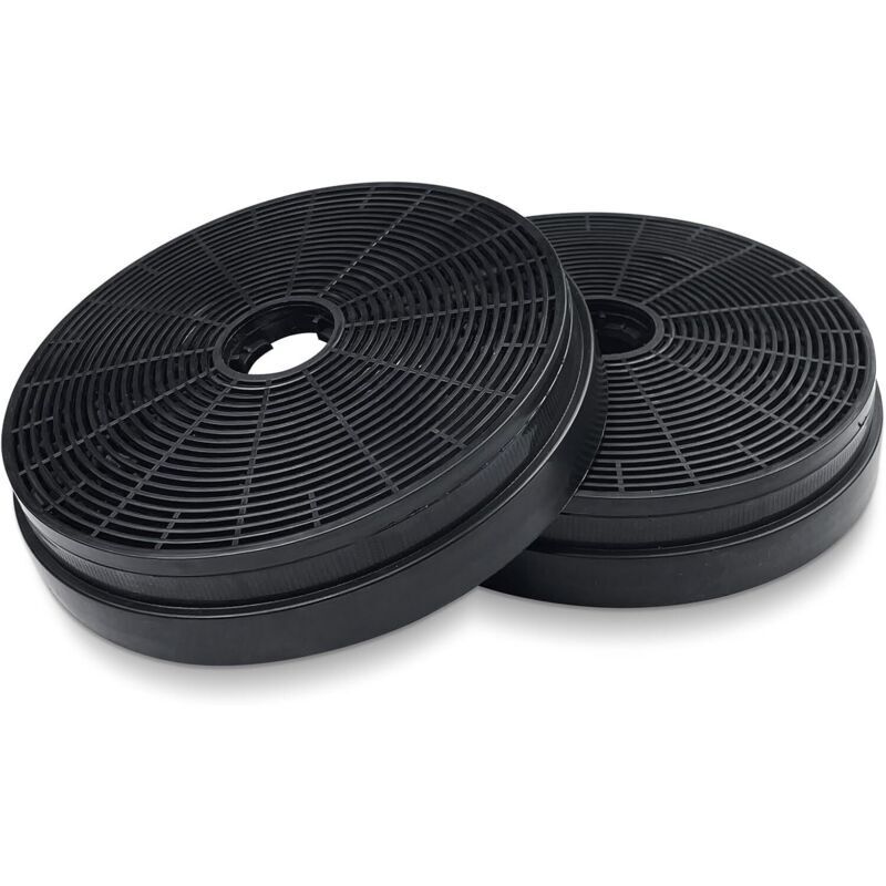 2x Dunstabzugshaubenfilter, Ø175 Mm Aktivkohlefilter Für Küchenabluft, Umluft-recycling-ersatzfilter Für Respekta Miz0031, Klarstein, Pkm Co4