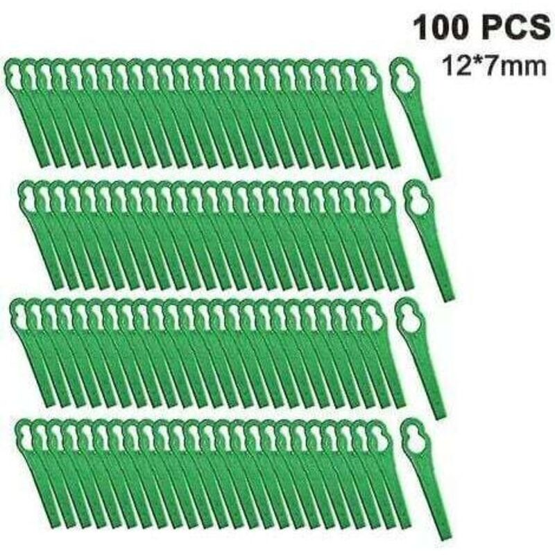 Kunststoff-grasschneideklingen, 100 Stück, Kabellos, Hohe Qualität