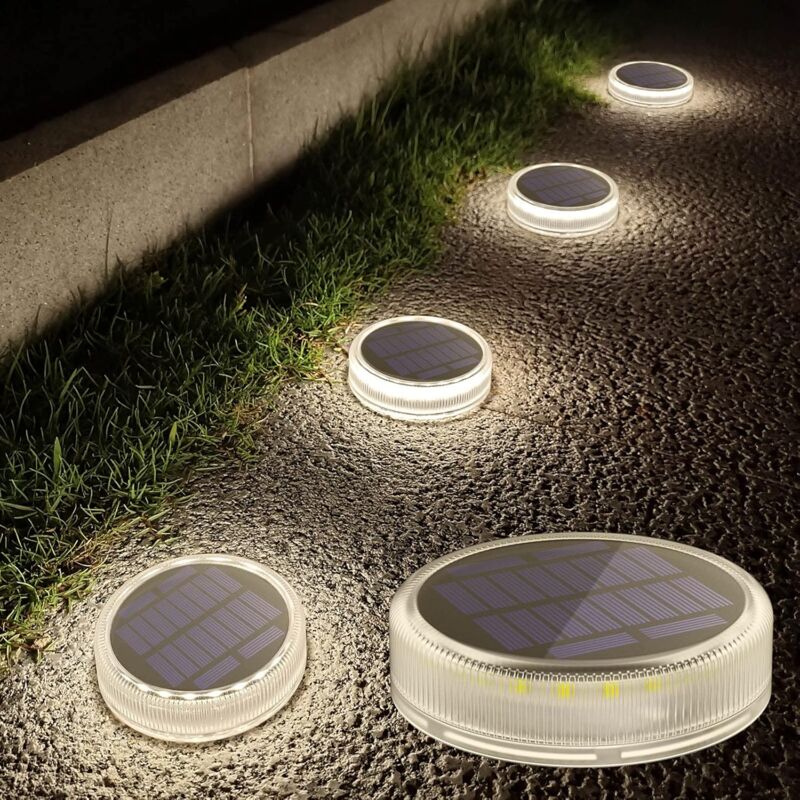 Solar-außenleuchte, 2er-set Außenbeleuchtung Für Terrasse, Garten, Dekorative Solarleuchte, Rasenleuchte, Landschaftsleuchte, Eingebaute Solarleuchte