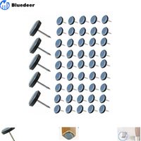 100 Stück Teflon-gleiter Für Stühle Zum Annageln, 19 Mm Runde Möbelgleiter Aus Teflon, Stuhlgleiter Mit Nagel, Teflon-stuhlgleiter, Filzgleiter Zum Annageln Für Stuhl, Sofa, Büro, Tisch