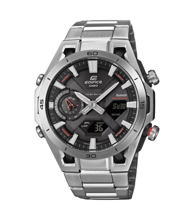 CASIO EDIFICE Smartwatch, Solaruhr, Armbanduhr, Herrenuhr, Hand Moving Funktion, Neo-Display