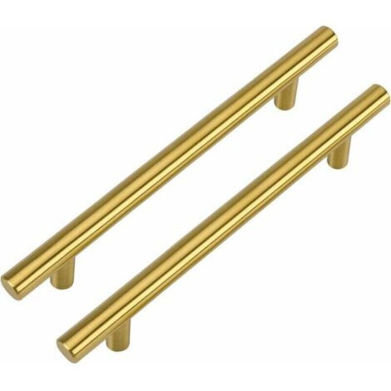 Messinggriff Küchen Griff Messinggriff Küchentürgriff Schubladengriff Aus Messing Und Edelstahl 128mm Lochabstand 2 Stück