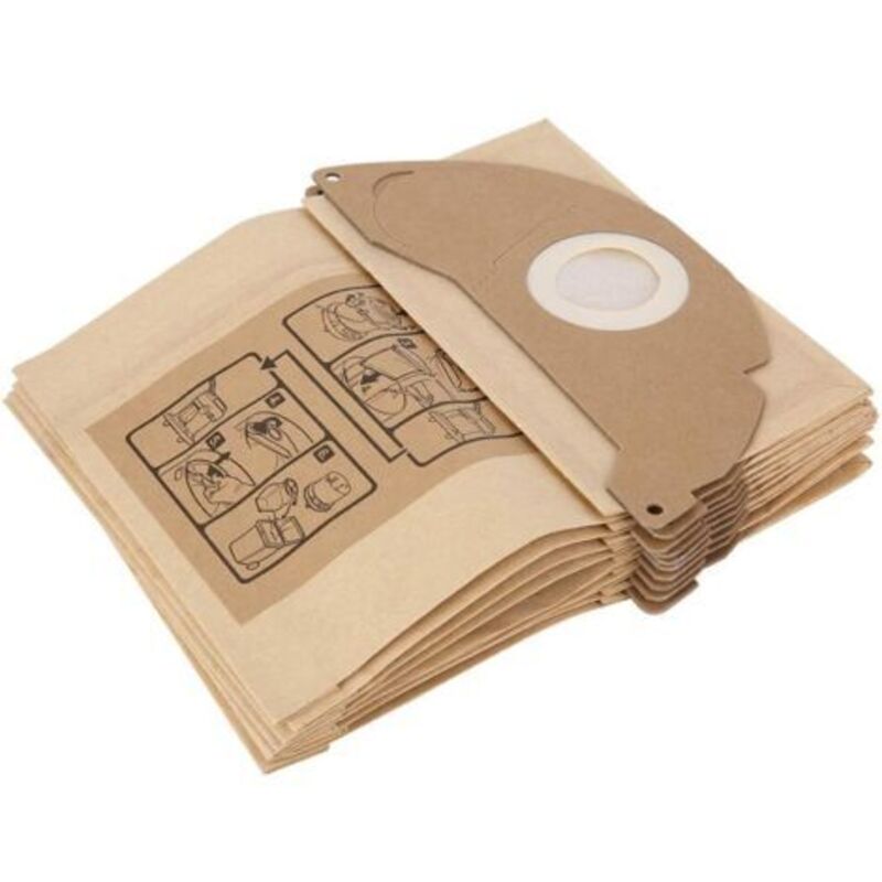 Papiertüten Für Karcher A2000 A2054 Wd2200 Wd2250 Staubsauger, Staubsammeltüten Aus Papier, 10er-pack Ikodm