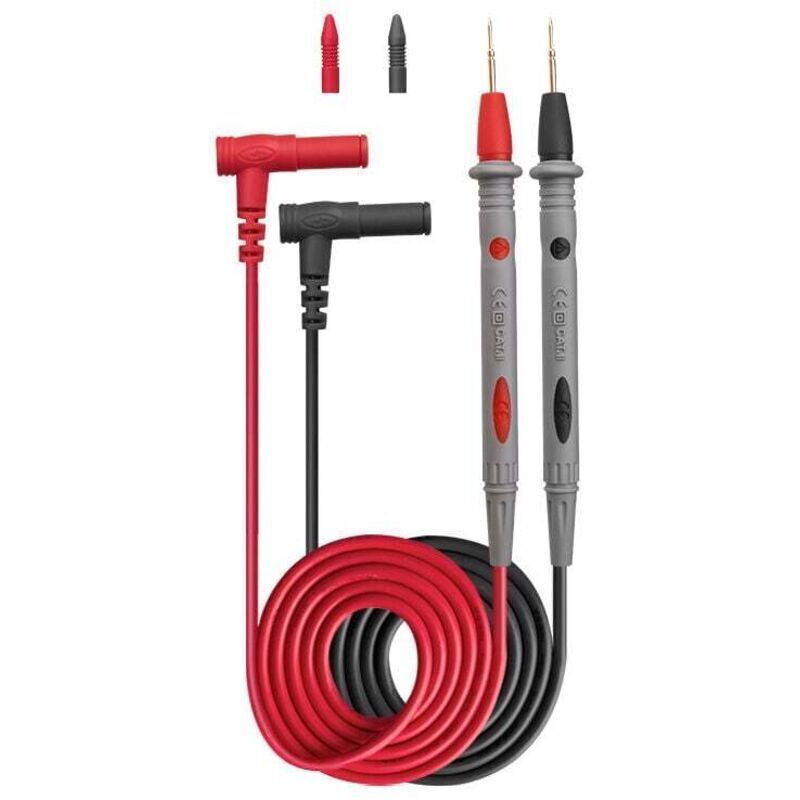 2 Paar Pt1005 1000v 10a Multimeter-prüfspitzen, Feine Testleitungen, Digitale Multimeter-sondenpitzen, Multimeter-testkabel Mit Krokodilklemmen