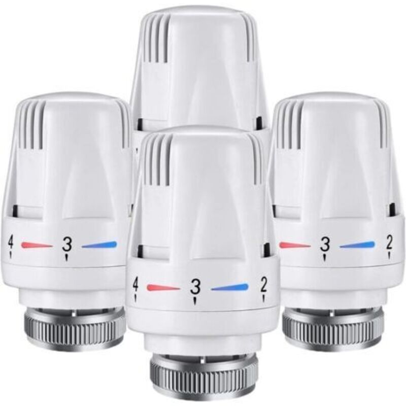 4 Stück Trv Thermostatköpfe M30 X 1,5 Ersatzkopf Für Thermostatische Heizkörperthermostate Temperaturregelköpfe Für Zuhause Und Büro
