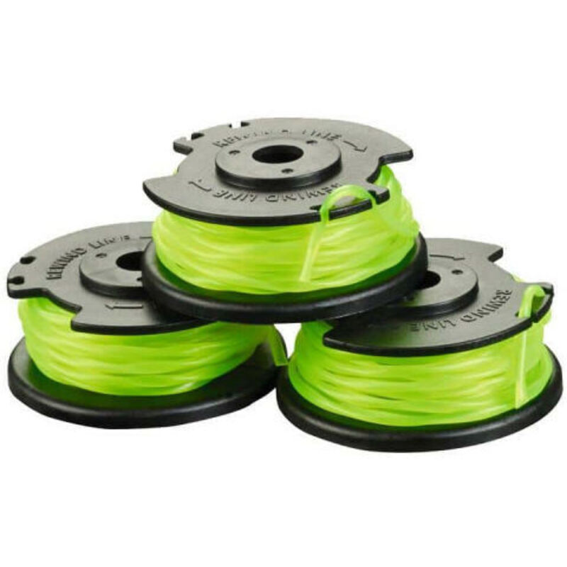 Set Mit 3 Spulen Einfachdraht, Verdreht, 2 Mm, Für Akku-rasentrimmer Rac143