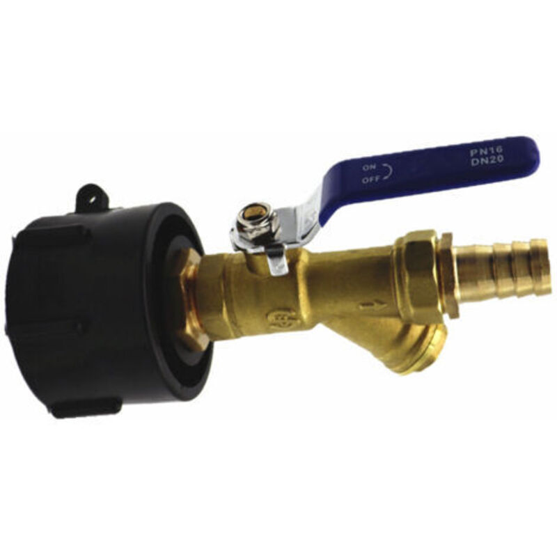 Ibc-tankadapter - Regenwassersammelhahn - S60x6 Anschluss Für 1000-liter-regenwassertank - Ibc-tonnenventil
