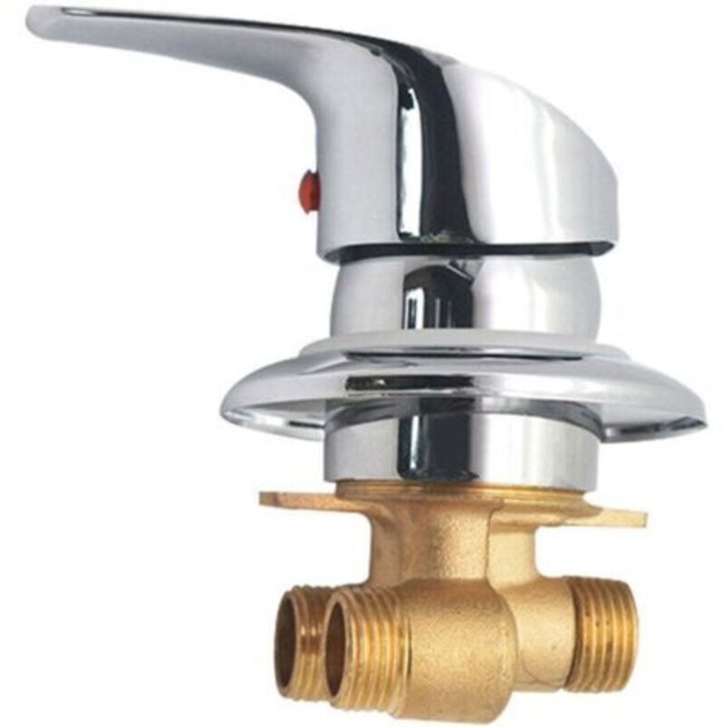 Duschmischer Messing Duscharmatur Umschalter Chrom G1/2" Anschluss Kalt-warm-wassermischer Für Badezimmer