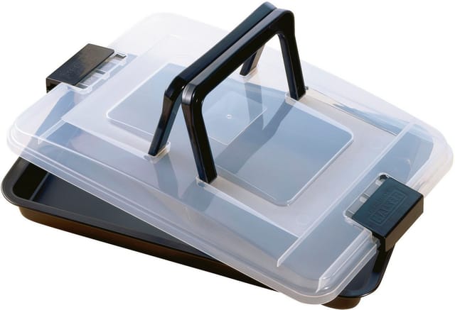 Kaiser Backformen Backform Inspiration, (2-tlg), Backblech mit Transporthaube und klappbarem Griff, antihaftbeschichtet