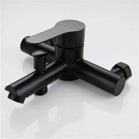 Wandmontierte Duschbatterie Aus 304 Edelstahl, Dreifache Badewannenarmatur, Mischer Für Warmes Und Kaltes Wasser, Armatur Mit Auslauf