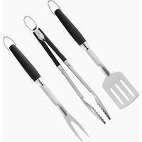2-teiliges Grill-zubehörset, Grillzange, Spatel Und Gabel, Grillutensilien-set, Grillwerkzeuge