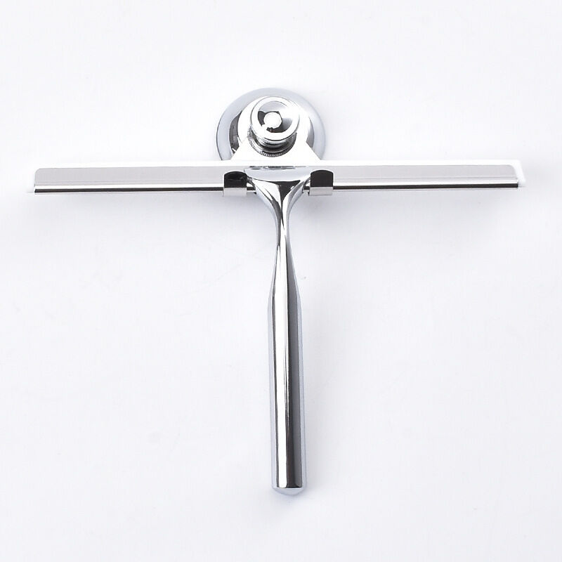Rostfreie Edelstahl-duschabzieher – Saugnapf Ohne Bohren – Gummiklinge Für Effektive Reinigung – 25,4 Cm