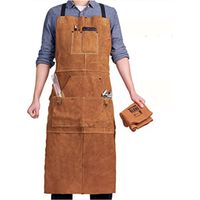 Schweißerschürze Mit 6 Taschen, Mit Eigenschaften: Verstellbar, Leder