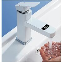 Einzigartiger Waschbeckenmischer Aus Massivem Messing Für Das Badezimmer, Mit Neoperl-perlator, Chrom+weiß