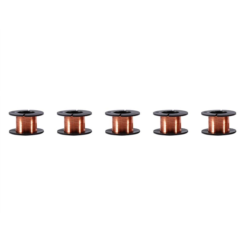 0,1 Mm Kupferlackdraht, 5 Stück, Lackierter Reparaturdraht, Länge 15 M