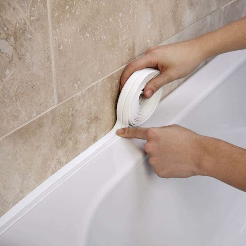 Dichtungsband, Wasserdichtes Selbstklebendes Pe-dekorband, Zum Schutz Der Wandkanten Am Boden Von Badewanne, Waschbecken Und Küche
